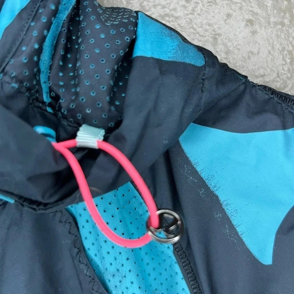 Lululemon Back Pack It Up Jacket Peacock Blue Size 8 W4H45S Run Rain - Picture 4 of 10